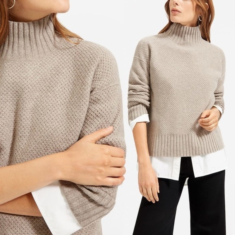Everlane Women's Cowl Neck Sweater - Light Brown